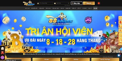 nhà cái 88online 88uu uu88 tặng 88888K miễn phí