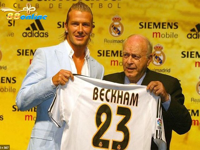 Beckham đã lựa chọn áo số 23 để thể hiện sự ngưỡng mộ của anh đối với cầu thủ bóng rổ anh yêu thích Michael Jordan