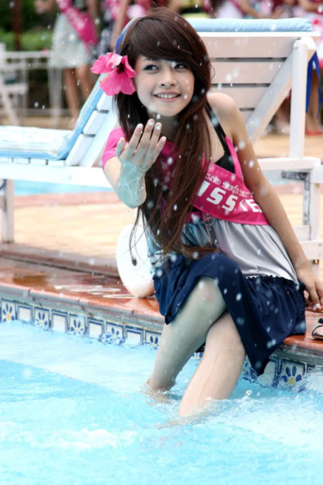 Nguyễn Thuỳ Chi của ngày ấy khi tham gia Miss Teen 2009 